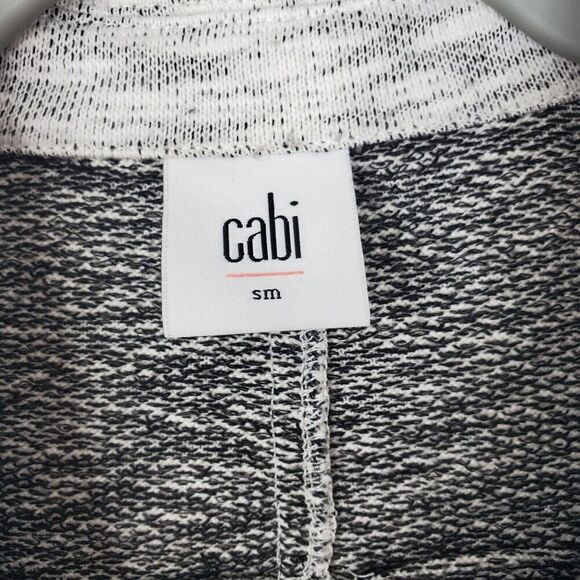 Cabi Neo Moto Zip Sweater Jacket Space Dye Heathered Gray Unlined WOmens S - Picture 6 of 11